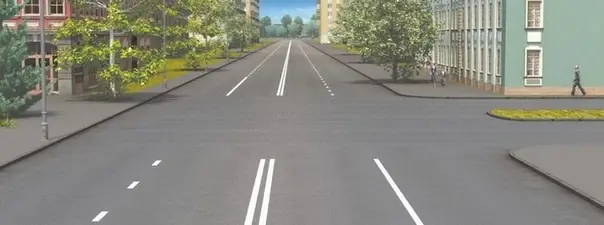 Сколько пересечений проезжих частей имеет этот перекрёсток?